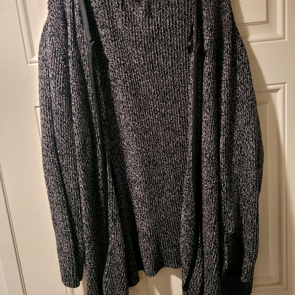 Catherines Black and White Cardigan Sweater